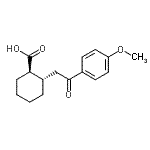 CAS#: 735274-77-8, (1R,2S)-2-[2-(4-Methoxyphenyl)-2-oxoethyl]cyclohexanecarboxylic acid