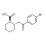 CAS 登录号：735274-88-1， (1R,2S)-2-[2-(4-溴苯基)-2-氧代乙基]环己烷羧酸