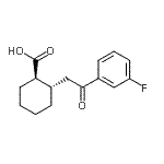 CAS 登录号：735274-90-5， (1R,2S)-2-[2-(3-氟苯基)-2-氧代乙基]环己烷羧酸