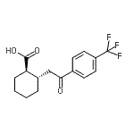 CAS#: 735275-00-0, (1R,2S)-2-{2-Oxo-2-[4-(trifluoromethyl)phenyl]ethyl}cyclohexanecarboxylic acid