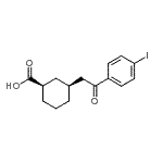 CAS#: 735275-39-5, (1R,3S)-3-[2-(4-Iodophenyl)-2-oxoethyl]cyclohexanecarboxylic acid