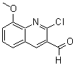 CAS 登录号：73568-28-2， 2-氯-8-甲氧基-3-喹啉甲醛