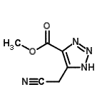 CAS 登录号：73591-48-7， 甲基4-(氰基甲基)-1H-1,2,3-三唑-5-羧酸酯