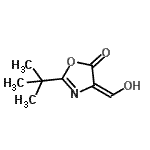 CAS#: 736123-16-3, (4E)-4-(Hydroxymethylene)-2-(2-methyl-2-propanyl)-1,3-oxazol-5(4H)-one