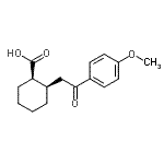CAS#: 736136-34-8, (1R,2R)-2-[2-(4-Methoxyphenyl)-2-oxoethyl]cyclohexanecarboxylic acid