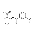CAS#: 736136-51-9, (1R,2R)-2-{2-Oxo-2-[3-(trifluoromethyl)phenyl]ethyl}cyclohexanecarboxylic acid