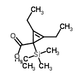 CAS#: 736137-15-8, Methyl 2,3-diethyl-1-(trimethylsilyl)-2-cyclopropene-1-carboxylate