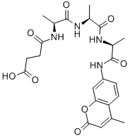 CAS#: 73617-90-0, N-(3-Carboxy-1-oxopropyl)-L-alanyl-L-alanyl-N-(4-methyl-2-oxo-2H-1-benzopyran-7-yl)-L-Alaninamide