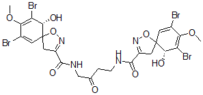 CAS#: 73622-23-8, (6R)-7,9-Dibromo-N-[4-[[(6R)-7,9-Dibromo-6-Hydroxy-8-Methoxy1-Oxa-2-Azaspiro[4.5]Deca-2,7,9-Triene-3-Carbonyl]Amino]-3-Oxobutyl]-6-Hydroxy-8-Methoxy-1-Oxa-2-Azaspiro[4.5]Deca-2,7,9-Triene-3-Carboxamide