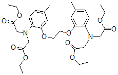 CAS 登录号：73630-10-1， 1,2-二(2-氨基-5-甲基苯氧基)乙烷-N,N,N',N'-四乙酸四乙酯