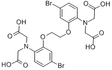 CAS#: 73630-11-2, N,N'-[1,2-Ethanediylbis[oxy(4-bromo-2,1-phenylene)]]bis[N-(carboxymethyl)-Glycine]