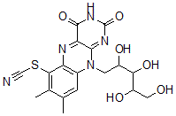 CAS#: 73647-56-0, 7,8-Dimethyl-10-(2,3,4,5-Tetrahydroxypentyl)-6-Thiocyanatobenzo[g]Pteridine-2,4-Dione