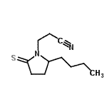 CAS#: 73696-56-7, 3-(2-Butyl-5-thioxo-1-pyrrolidinyl)propanenitrile