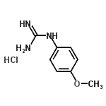CAS#: 73709-20-3, 1-(4-Methoxyphenyl)guanidine hydrochloride (1:1)