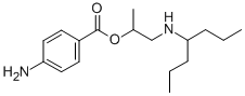 CAS 登录号：73713-50-5， 1-(庚烷-4-基氨基)丙-2-基4-氨基苯甲酸酯