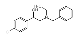 CAS 登录号:73728-59-3, 1-(4-氯苯基)-2-(乙基-(苯基甲基)氨基)乙醇
