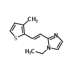 CAS#: 737707-34-5, 1-Ethyl-2-[(E)-2-(3-methyl-2-thienyl)vinyl]-1H-imidazole