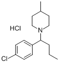 CAS#: 73790-68-8, 1-[1-(4-Chlorophenyl)Butyl]-4-Methylpiperidine Hydrochloride