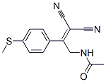 CAS 登录号：73791-07-8， N-[3,3-二氰基-2-(4-甲硫基苯基)丙-2-烯基]乙酰胺