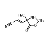 CAS#: 73838-95-6, Methyl (3E)-2-amino-4-cyano-2-methyl-3-butenoate