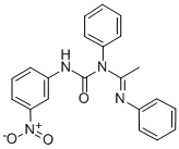 CAS 登录号:73840-12-7, 1-(C-甲基-N-苯基亚胺甲酰基)-3-(3-硝基苯基)-1-苯基脲