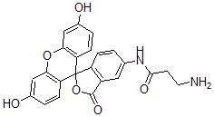 CAS#: 73857-22-4, 3-Amino-N-(3',6'-Dihydroxy-3-Oxospiro[2-Benzofuran-1,9'-Xanthene]-5-Yl)Propanamide