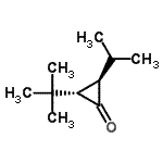 CAS#: 738587-98-9, (2R,3S)-2-Isopropyl-3-(2-methyl-2-propanyl)cyclopropanone