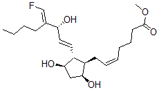 CAS#: 73885-87-7, Methyl (Z)-7-[(1R,2R,3R,5S)-2-[(E,3R,4E)-4-(Fluoromethylidene)-3-Hydroxyoct-1-Enyl]-3,5-Dihydroxycyclopentyl]Hept-5-Enoate