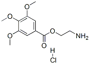 CAS 登录号：73927-22-7， 2-氨基乙基3,4,5-三甲氧基苯甲酸酯盐酸盐