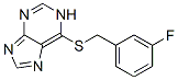 CAS#: 73972-54-0, 6-[(3-Fluorophenyl)Methylsulfanyl]-7H-Purine