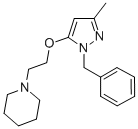 CAS#: 73972-66-4, 1-[2-[5-Methyl-2-(Phenylmethyl)Pyrazol-3-Yl]Oxyethyl]Piperidine