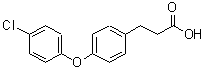 CAS 登录号：73980-33-3， 3-[4-(4-氯苯氧基)苯基]丙酸