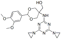 CAS#: 73987-08-3, [5-[[4,6-Bis(Aziridin-1-Yl)-1,3,5-Triazin-2-Yl]Amino]-2-(3,4-Dimethoxyphenyl)-1,3-Dioxan-5-Yl]Methanol