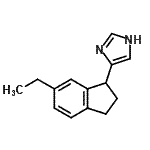 CAS#: 740066-96-0, 4-(6-Ethyl-2,3-dihydro-1H-inden-1-yl)-1H-imidazole