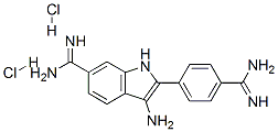 CAS 登录号：74027-82-0， 3-氨基-2-(4-甲脒基苯基)-1H-吲哚-6-甲脒二盐酸盐
