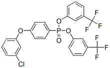 CAS#: 74038-37-2, 1-Bis[3-(Trifluoromethyl)Phenoxy]Phosphoryl-4-(3-Chlorophenoxy)Benzene