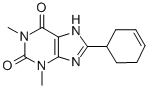 CAS 登录号：74039-68-2， 8-(1-环己-3-烯基)-1,3-二甲基-7H-嘌呤-2,6-二酮
