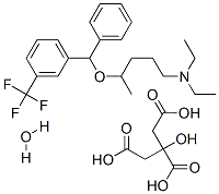 CAS#: 74050-99-0, N,N-Diethyl-4-(alpha-(alpha,alpha,alpha-trifluoro-m-tolyl)benzyloxy)-Pentylamine citrate hemihydrate