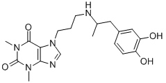 CAS#: 74051-78-8, 7-[3-[1-(3,4-Dihydroxyphenyl)Propan-2-Ylamino]Propyl]-1,3-Dimethylpurine-2,6-Dione