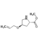 CAS 登录号：740758-94-5， 甲基(4R)-4-(烯丙氧基)-L-脯氨酸酯