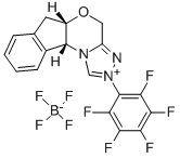 CAS#: 740816-14-2, (5aS, 10bR)-(-)-5a,10b-Dihydro-2-(Pentafluorophenyl)-4H,6H-Indeno[2,1-b][1,2,4]Trizolo[4,3-d][1,4]Oxazinium Tetrafluoroborate