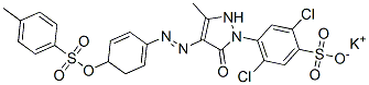 CAS#: 74082-25-0, Potassium 2,5-Dichloro-4-[3-Methyl-4-[4-(4-Methylphenyl)Sulfonyloxyphenyl]Diazenyl-5-Oxo-4H-Pyrazol-1-Yl]Benzenesulfonate