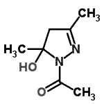 CAS#: 74102-37-7, 1-(5-Hydroxy-3,5-dimethyl-4,5-dihydro-1H-pyrazol-1-yl)ethanone
