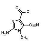 CAS#: 741225-68-3, 2-Amino-5-cyano-1-methyl-1H-imidazole-4-carbonyl chloride