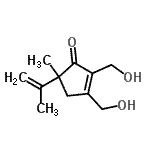 CAS#: 741695-05-6, 2,3-Bis(hydroxymethyl)-5-isopropenyl-5-methyl-2-cyclopenten-1-one