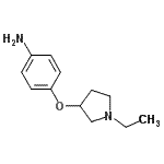 CAS#: 741716-20-1, 4-[(1-Ethyl-3-pyrrolidinyl)oxy]aniline