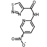 CAS#: 742097-75-2, N-(5-Nitro-2-pyridinyl)-1,2,3-thiadiazole-4-carboxamide