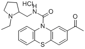 CAS#: 74240-90-7, 2-Acetyl-N-[(1-Ethylpyrrolidin-2-Yl)Methyl]Phenothiazine-10-Carboxamide Hydrochloride
