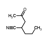 CAS#: 74322-92-2, 4-Oxo-2-propylpentanenitrile