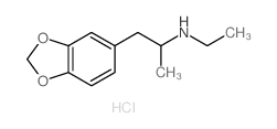 CAS 登录号:74341-78-9, 1-(1,3-苯并二氧戊环-5-基)-N-乙基丙-2-胺盐酸盐